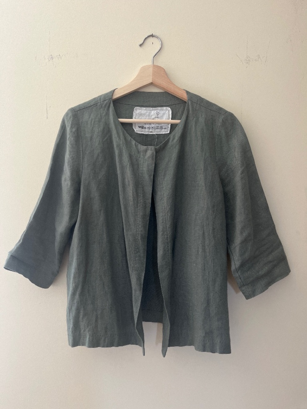 notPERFECT Linen Cropped Jacket